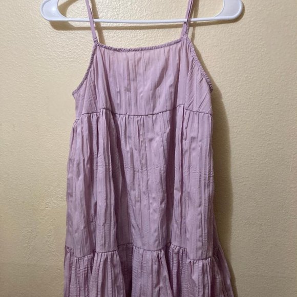 Urban Outfitters Women's Light Purple Spaghetti Strap Ruffle Mini Dress Medium - Picture 1 of 8
